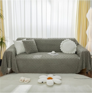 Jibenhome Sofabezug Weiche Flauschige Sofaüberwurf Decke, Jacquard Sofadecke, Warmer Sofa Sitzkissenbezug für Wohnzimmer
