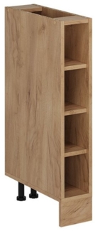 Küchenregal R-Line Goldkraft Eiche 15 cm ohne Arbeitsplatte Vicco