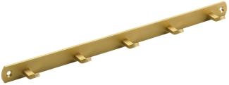 Hettich Garderobenleiste 5 Haken 34,0 x 2,0 x 3,0 cm gold