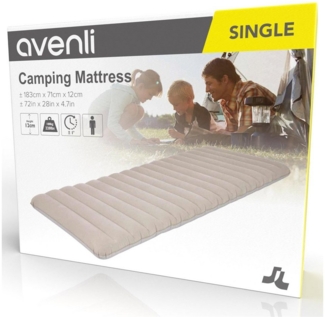 Avenli aufblasbare Campingmatratze 183 x 71 x 12 cm