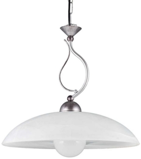 Helios Leuchten Pendelleuchte Hängelampe Landhausstil Küchenlampe Deckenlampe, ohne Leuchtmittel, Alabasterglas weiß