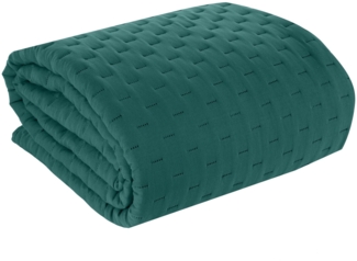 Tagesdecke LIBI 2 türkis 170x210 cm dunkeltürkis