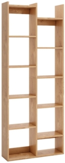 COSTWAY Bücherregal, Holz, Baumförmiges Standregal, Raumteiler 65 x 20 x 162 cm