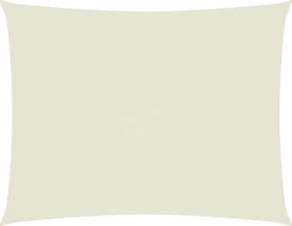 vidaXL Sonnensegel Oxford-Gewebe Rechteckig 6x8 m Creme 135223