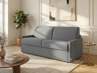 Vente-unique - CALIFE Sofa Stoff Grau - B 223 cm94 cm x H 85 cm x L 150 cm