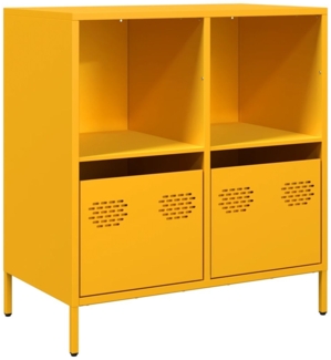vidaXL Sideboard Senfgelb 68x39x73,5 cm Kaltgewalzter Stahl 851361