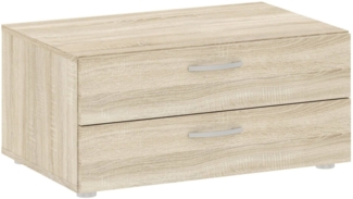 Dmora Kommode Piatto, Mehrzweckkommode, Schlafzimmerkommode, Schrank mit Schubladen, 74x52 h35 cm, Eiche