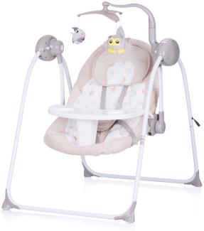 Chipolino Babywippe Nux klappbar Musik Schwingfunktion Fernbedienung Spielbogen beige