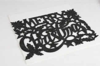 24 Stück Platzdeckchen Tischset "Merry Christmas" kleine Tischdecken Weihnachten