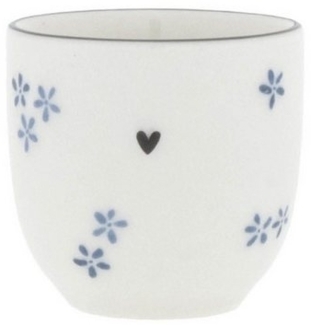 Bastion Collections Tasse Daisies Blumen, Keramik, Spülmaschinengeeignet, Weiß, Motiv: Blume