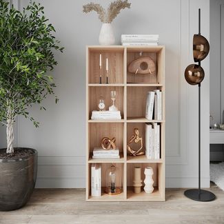 KOMTO Bücherregal KOMTO Bücherregal – Schmales Regal mit offenen Fächern, 8-tlg.