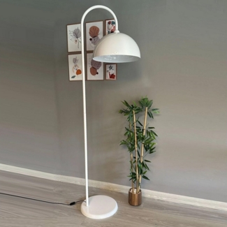 Bamyum Stehlampe Stehlampe Modern Dekorativ Metall Wohnzimmer Arbeitszimmer Stehlampe, ohne Leuchtmittel, E27, verstellbarer Lampenschirm, Stehluchte mit Ablage