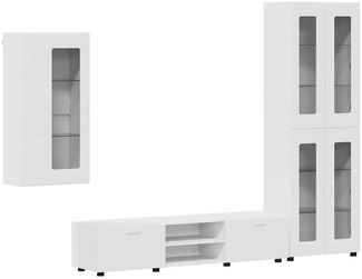 vidaXL TV-Schrankset mit Schubladen mit Tür FLORIN Weiß Holzwerkstoff 3397944