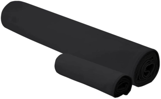 vidaXL Sporthandtuch Set 2 pcs Schwarz Stoff 42011492