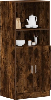 vidaXL Küchenschrank Räuchereiche 57x41,5x131,5 cm Holzwerkstoff 860125