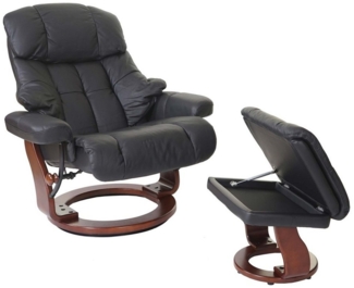 MCA furniture Relaxsessel Windsor XXL, Extradicke Polsterung, inklusive gepolstertem Fußhocker mit Staufach
