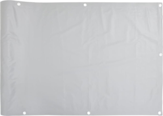 vidaXL Balkon-Sichtschutz Grau 400x90 cm PVC 4005437