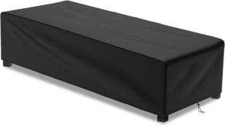 Gartenliege Abdeckung wasserdicht UV-beständig 200x68x30cm Schwarz