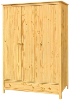Kleiderschrank 114 x 190 x 58 cm Kiefer Natur