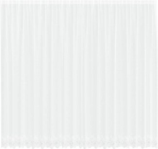 vidaXL Spitzenvorhang mit Vorhängen Weiß 500x260cm Polyester 4107810