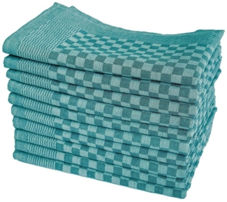 Zestri Geschirrtuch Zwirn-10er Set Grubenhandtücher 50x70 cm 100% Baumwolle Grubentücher, (10 Stück), kariert, saugstark mit Aufhänger, Geschirrhandtuch Küchenhandtücher
