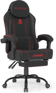 Gaming Stuhl Ergonomisch 360° Drehfunktion Rot Bürostuhl 150KG Homeoffice