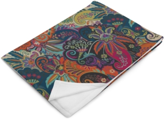 DECALVIBES Tagesdecke Kuscheldecke Oriental Flowers - 127 x 152 cm
