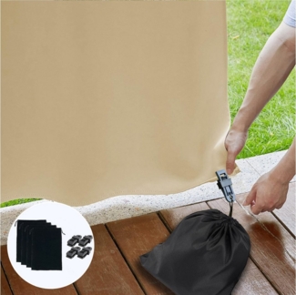 BTTO Beschwerungsgewicht Pavillon Gewichte,Terrassenvorhanggewichte Clip mit Bündeltasche, (8-tlg), Tischtuch-Clip,Halterung Fixierung,Funktionelles schweres Accessoire