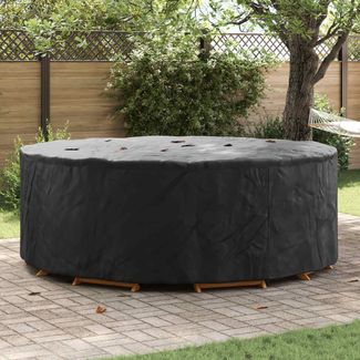 vidaXL Möbelbezug Schwarz 244 x 244 x 105 cm 600D Oxford Stoff 4106028