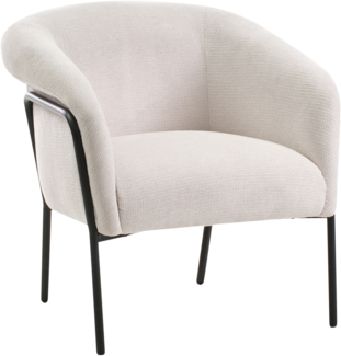 Sessel KROSSEN Stoff Hellbeige