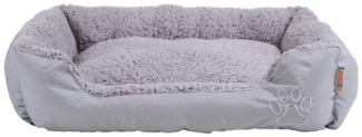 Hundebett Hundekissen Haustierbett 75x60x19 cm Hundekorb Tierbett Hundesofa Grau