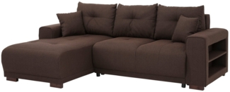 Home affaire Ecksofa Viborg L-Form, mit Regal in der Armlehne, wahlweise mit Bettfunktion