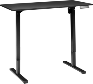 Schreibtisch schwarz 120 x 60 cm elektrisch höhenverstellbar TAVARES