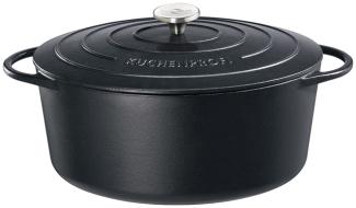 Küchenprofi Bratentopf Oval PROVENCE Schwarz Bräter Classic Black 31 cm