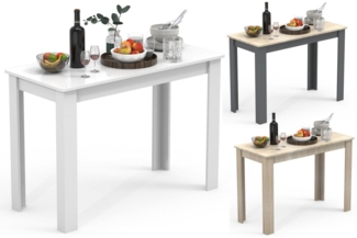 VCM Esstisch Esal 918343 Weiß H. 76 x B. 110 x T. 50 cm