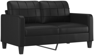 vidaXL 2-Sitzer-Sofa Schwarz 140 cm Kunstleder 359117