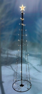 180 cm LED Lichterbaum mit Stern Tannenbaum Dekobaum Leuchtbaum Outdoor Indoor