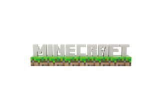Paladone Minecraft Logo Licht - Batterie oder USB-betrieben - 2 Lichtmodi - Offiziell lizenzierte Ware, mehrfarbig