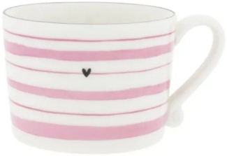 Bastion Collections Tasse Bastion Collections Tasse Rosa Streifen