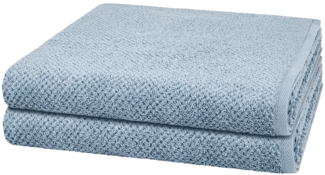 Cawö Pure 2 tlg. Frottier-Set - 2 X Duschtuch (80 X 150cm) - 494 g/m2 - Sea