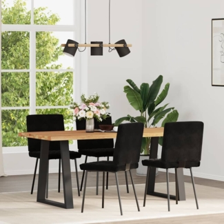 vidaXL Esszimmerstühle 4 Stk. Schwarz Samt 3315209