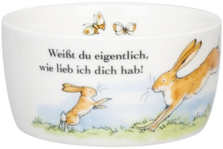 KÖNITZ Müslischale Weißt du eigentlich, wie lieb ich dich hab? 380 ml aus Porzellan