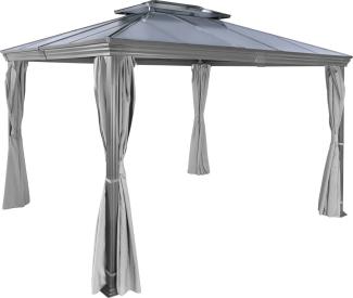 Primaster Pavillon Manhattan 3x3,6m Gartenpavillon Gartenzelt inkl Seitenteile