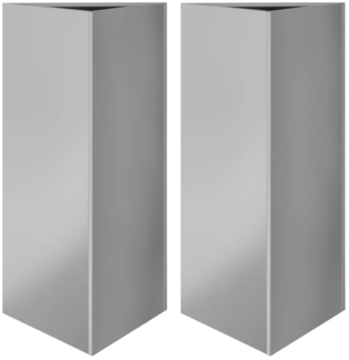 vidaXL Pflanzkübel 2 Stk. Dreieckig 40x40x75 cm Verzinkter Stahl 851168