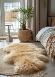 Lammfell Coburger Fuchsschaf Farbe: Hellbraun | Größe: 100-110