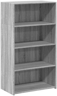 vidaXL Highboard Grau Sonoma 70x41x124 cm Holzwerkstoff 846409