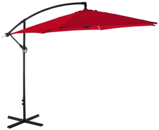 Raburg Ampelschirm Sonnenschirm, 3mx3m, drehbar, Helios Easy, Gartenschirm 4 Stufen neigbar, mit Sonnenschutz UV50+