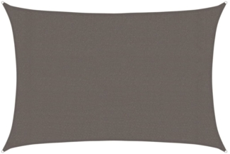 vidaXL Sonnensegel 160 g/m² Anthrazit 3x5 m HDPE 311074