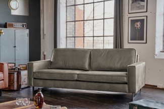 KAWOLA Sofa VILNIUS, Couch Kunstleder mit Lederanteil, 2-Sitzer oder 3-Sitzer