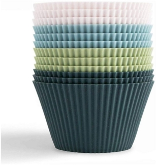 zggzerg Silikonform Cupcake-Formen, Backformen aus Silikon Muffinform Silikonformen, (12-tlg), Antihaftwirkung